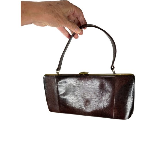 1950s/60s reptile lizard handbag by Escort - Picture 2 of 9